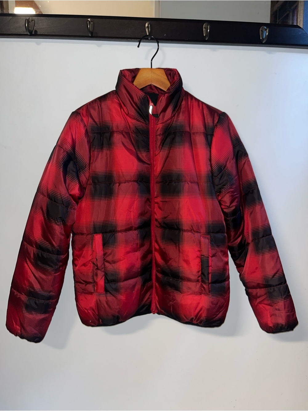 Universal Thread Buffalo Plaid Puffer Jacket - Women’s XS